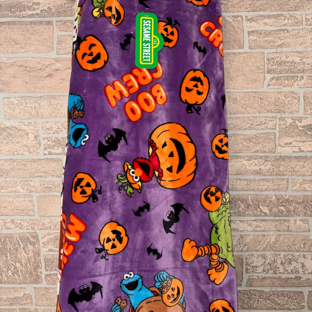 Sesame Street Halloween blanket Purple